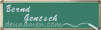 Bernd Gentsch Visitenkarte